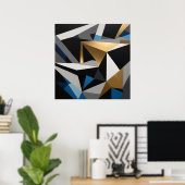 Luxe Geometrische Prisma Poster (Thuiskantoor)