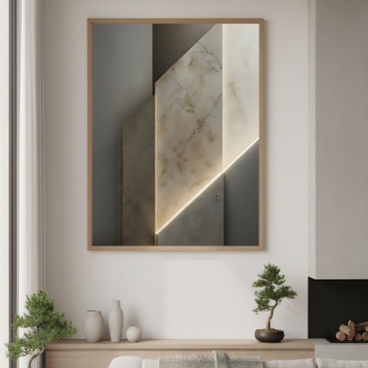 Luxe Geometrische Textuur Poster