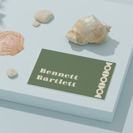 Luxe geometrische visitekaartje met aangepaste naa