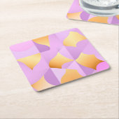 Luxe geometrische vormen Vierkant papier Onderzett Kartonnen Onderzetters (Schuin)