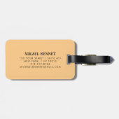 Luxe Gepersonaliseerd Bagaglabel Bagagelabel (Achterkant horizontaal)
