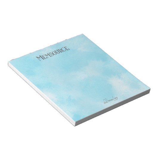 Luxe gepersonaliseerd geschenk. Luxe gepersonalise Notitieblok (Schuin)