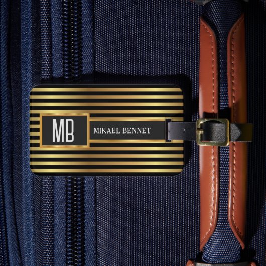 Luxe Gepersonaliseerde Bagage Label (Voorkant Insitu 4)