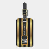 Luxe Gepersonaliseerde Bagage Label (Voorkant verticaal)