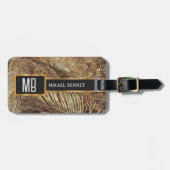 Luxe Gepersonaliseerde Bagage Label (Voorkant horizontaal)