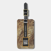 Luxe Gepersonaliseerde Bagage Label (Voorkant verticaal)