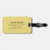 Luxe Gepersonaliseerde Bagage Label (Achterkant horizontaal)