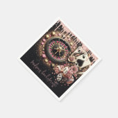 Luxe gepersonaliseerde Casino Bachelorette Servet (Hoek)