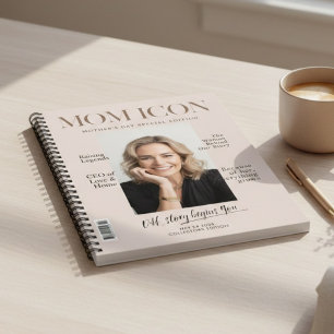 Luxe Gepersonaliseerde Foto Moeder Tijdschriftcove Notitieboek