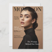 Luxe Gepersonaliseerde Moeder Tijdschrift Cover Fo Feestdagenkaart (Voorkant)