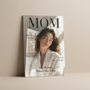 Luxe Gepersonaliseerde Moeder Tijdschriftcover Dez Poster