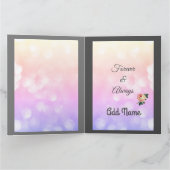 Luxe gepersonaliseerde Moederdag Kaart (Binnen)