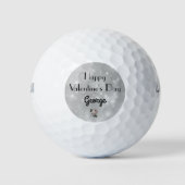 Luxe gepersonaliseerde Valentijnsdag Golfballen (Voorkant)