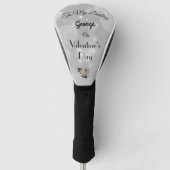 Luxe gepersonaliseerde Valentijnsdag Golfheadcover (Voorkant)