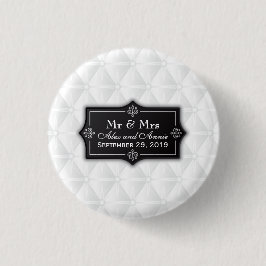 Luxe Gepersonaliseerde Wedding Pin Button