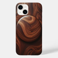 Luxe Gepolijste Walnoten Houtnerf Abstract Circula