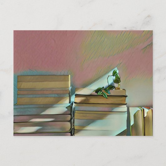 Luxe geschenken voor boekenliefhebbers briefkaart (Voorkant)