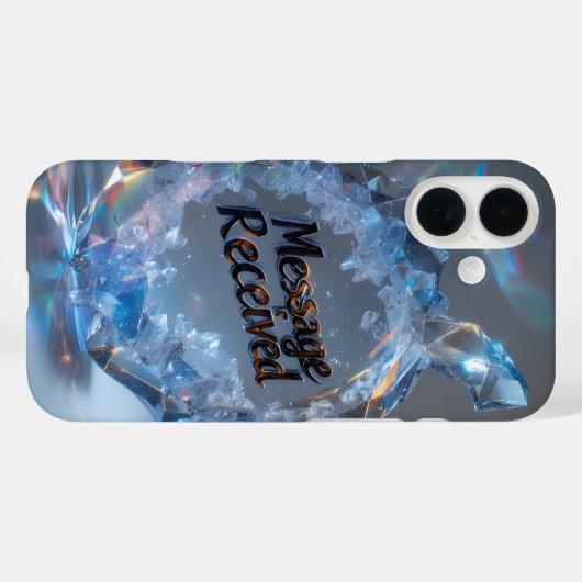 Luxe Gestructureerd Spraak Kristal Design Case-Mate iPhone Case (Achterkant (horizontaal))