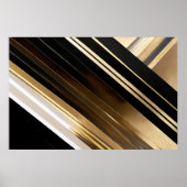 Luxe gestructureerde diagonale strepen poster (Voorkant)