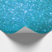 Luxe Gift Popular Blue Gold Glitter Cadeaupapier (Hoek)