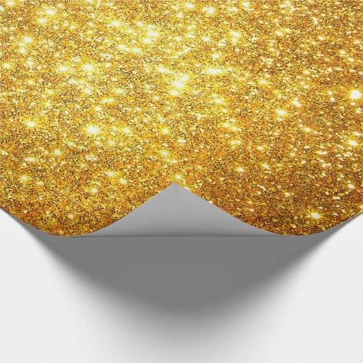 Luxe Gift Popular Gold Glitter Cadeaupapier (Hoek)