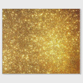 Luxe Gift Popular Gold Glitter Cadeaupapier (Vlak)