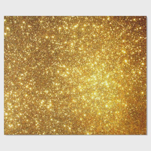 Luxe Gift Popular Gold Glitter Cadeaupapier (Vlak)