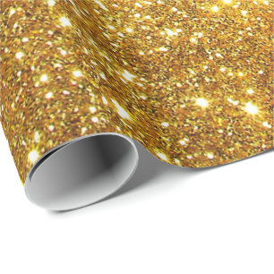 Luxe Gift Popular Gold Glitter Cadeaupapier