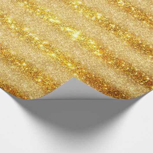 Luxe Gift Popular Gold Glitter Cadeaupapier (Hoek)