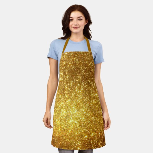 Luxe Gift Popular Gold Glitter Schort (Gedragen)