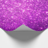 Luxe Gift Popular Paars Gold Glitter Cadeaupapier (Hoek)