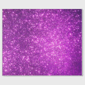 Luxe Gift Popular Paars Gold Glitter Cadeaupapier (Vlak)