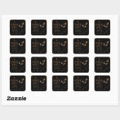 Luxe Giftige Appel Halloween Kaars Vierkante Sticker (Vel)