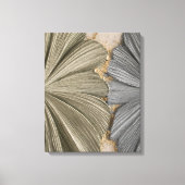 Luxe Ginkgo-blad Abstract Canvas Wandkunst Afdruk (Voorkant)