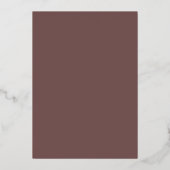 Luxe Ginkgo-blad Echt Goud Bruiloft Folie Uitnodiging (Achterkant)