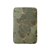 Luxe Ginkgo Gold Line Art Badmat (Voorkant Verticaal)