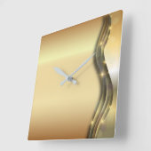 Luxe gladde gladde muggen Abstract gelaagd Vierkante Klok (Hoek)