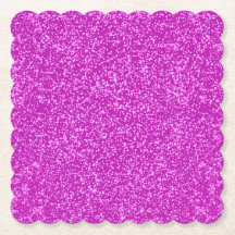 Luxe Glam Bourgogne Glitter Scalloped Square