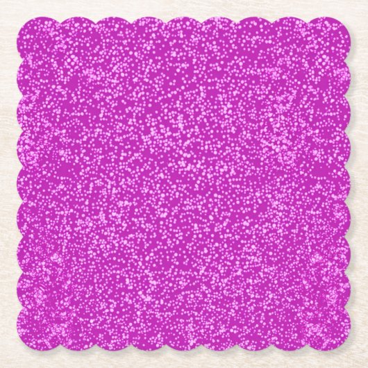 Luxe Glam Bourgogne Glitter Scalloped Square Kartonnen Onderzetters (Voorkant)