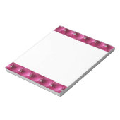 Luxe Glam Girly Pink Faux Velvet Notitieblok (Linkerzijde)