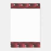 Luxe Glam Girly Red Faux Velvet Post-it® Notes (Voorkant)