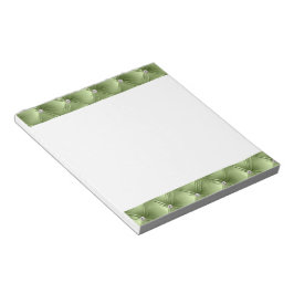 Luxe Glam Girly Sage Green Faux Velvet Notitieblok