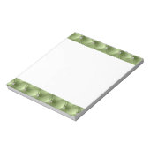 Luxe Glam Girly Sage Green Faux Velvet Notitieblok (Linkerzijde)