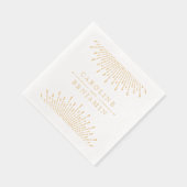 Luxe glam glitter deco vintage bruiloft folie servetten (Rechts)