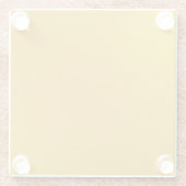 Luxe Glam Gold Glitter Glass Onderzetter (Achterkant)