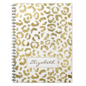 Luxe Glam Gold Leopard-printer Notitieboek (Voorkant)