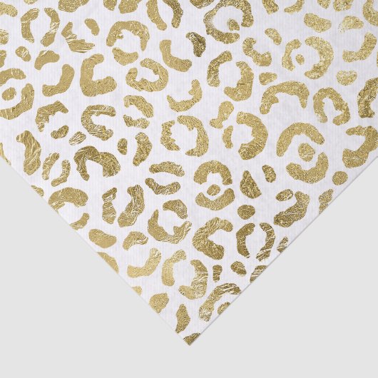 Luxe Glam Gold Leopard-printer Tissuepapier (Detail)