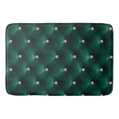 Luxe Glam Green Faux Velvet Badmat (Voorkant)