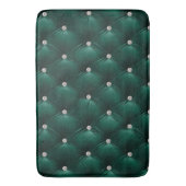 Luxe Glam Green Faux Velvet Badmat (Voorkant Verticaal)