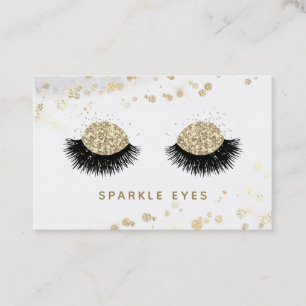 *~* Luxe Glam Grey GoldEyes Lashes Visitekaartje